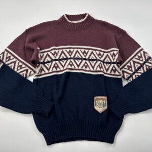 Vintage 90s McGregor Sweater Mens Medium Acrylic Retro Ski Winter Pullover Mock